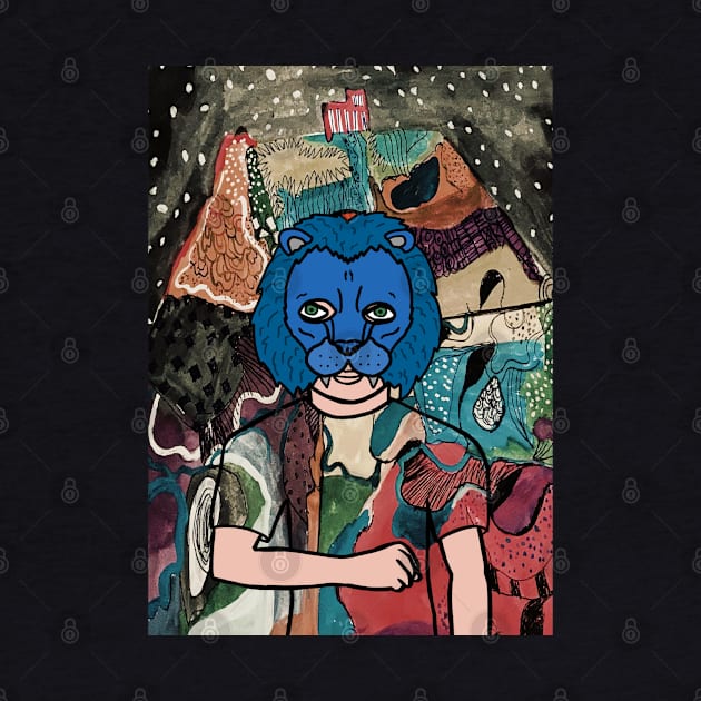 Cryptic "Have Fun Staying Poor" Digital Collectible - Character with MaleMask, AnimalEye Color, and GreenSkin on TeePublic by Hashed Art